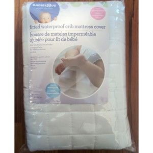 babies r us fitted waterproof crib mattress cover  28 x 52 in NEW Quilted